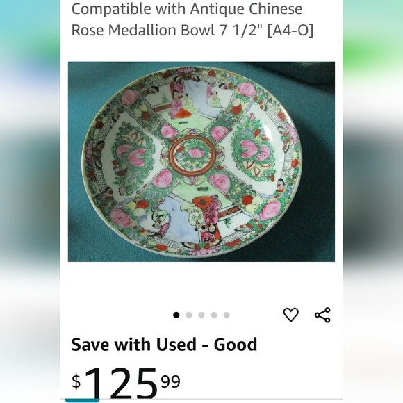 Gilt brass Antique China export marked brass porcelain Qing SALE- stamped - Picture 14 of 14